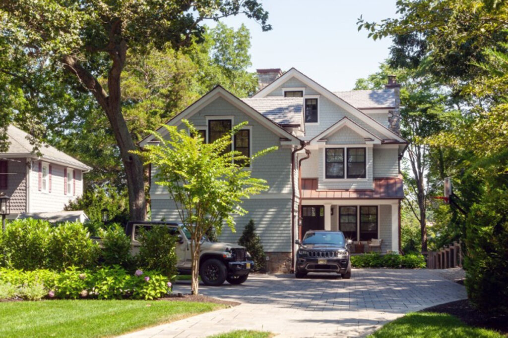 New Jersey lakeside home with cast iron radiators on hydronic system