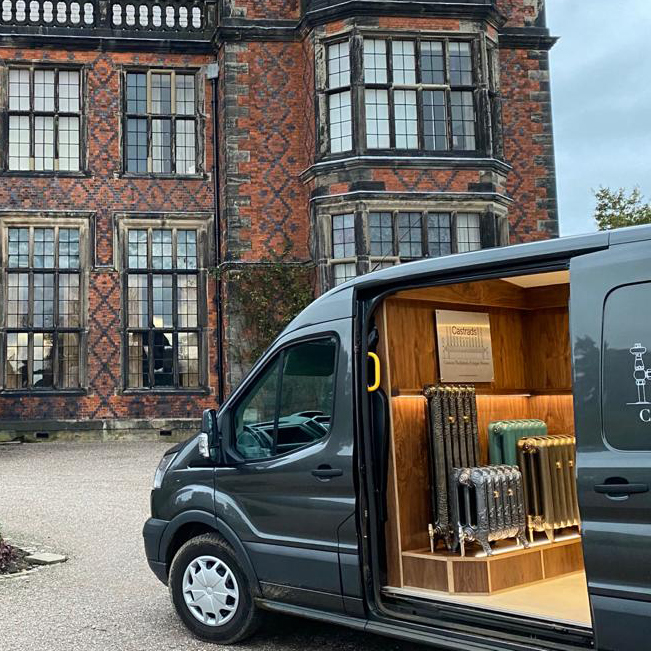 Castrads mobile showroom Arley Hall Peaky Blinders