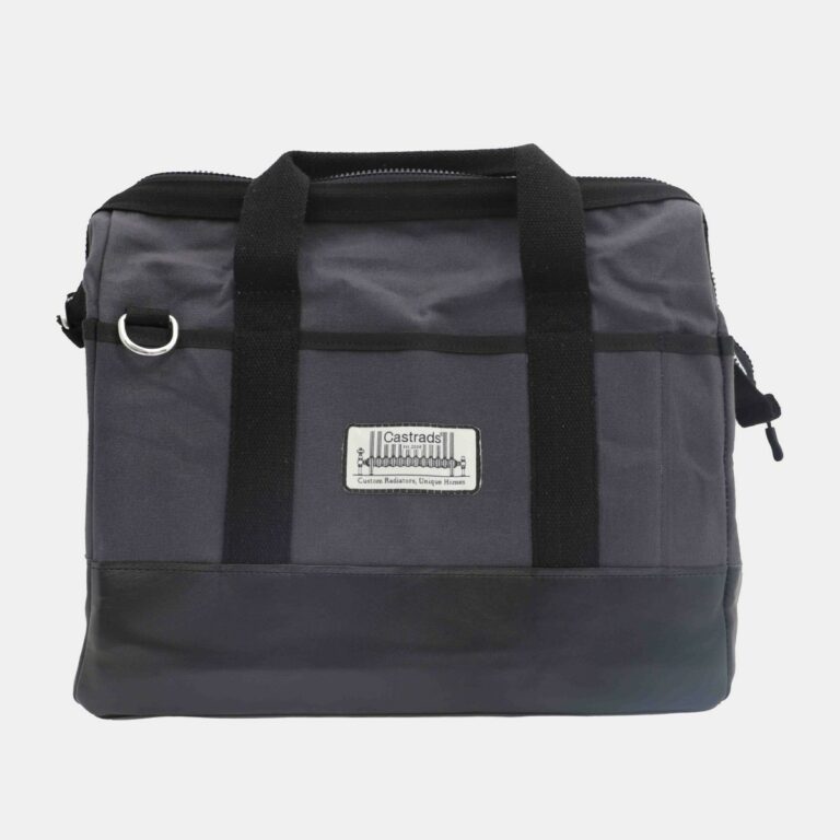 Plumber's Bag - Holdall in black canvas with heavy duty pockets