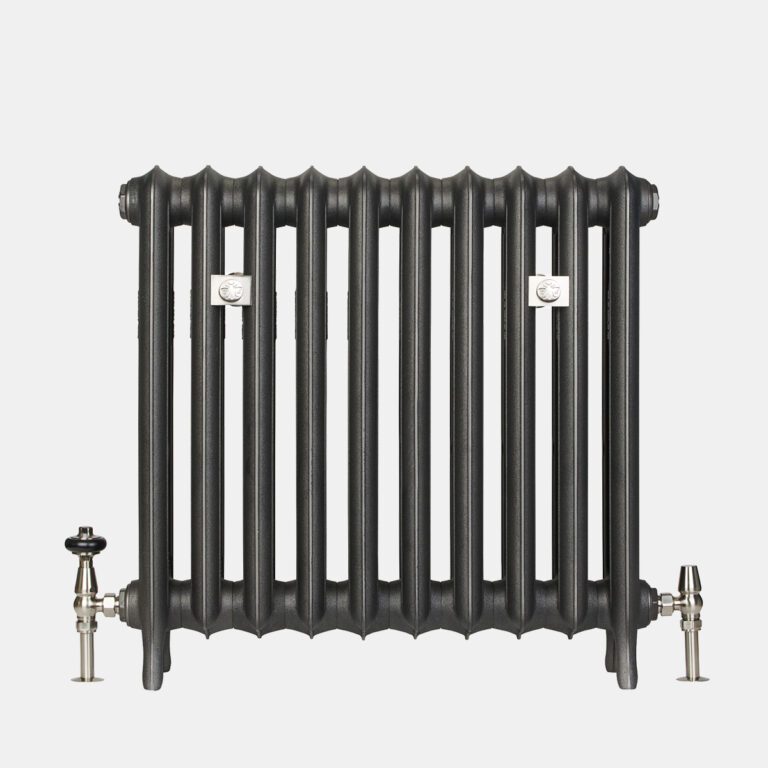 Emmeline II 27" cast iron radiator in black iron finish