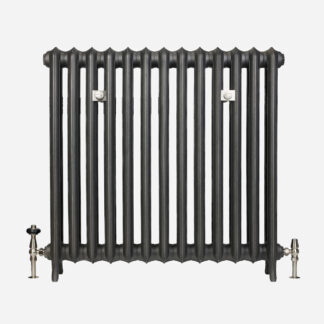 Emmeline II 870mm Castrads radiator in black iron finish
