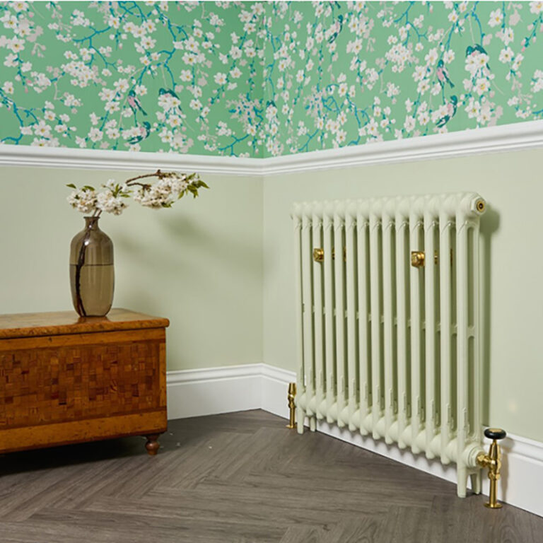 2 column cast iron radiator in Farrow & Ball paints