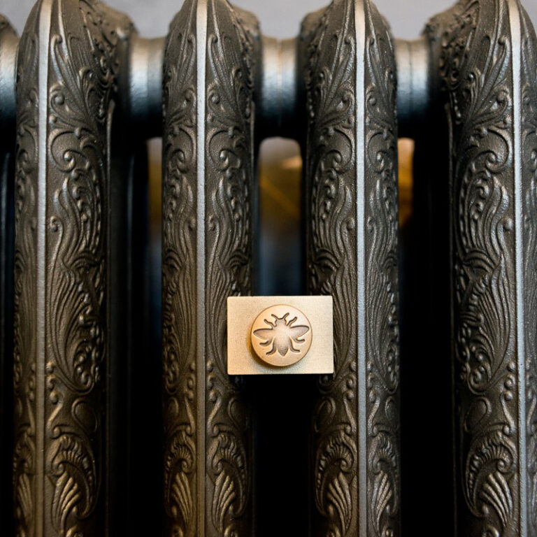 Ornate cast iron radiator for steam and hot water