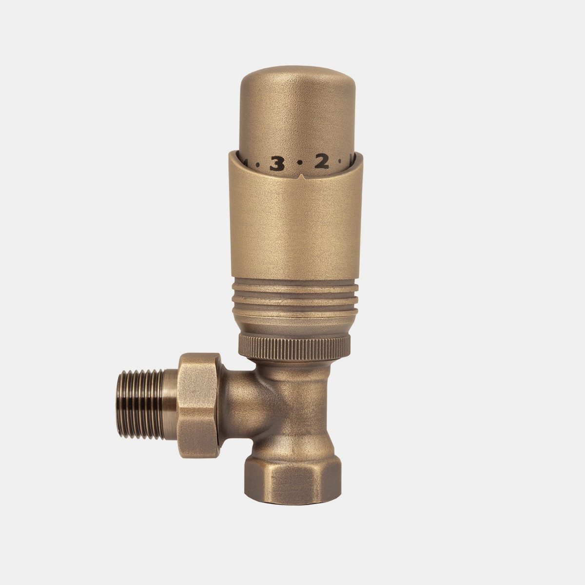 ½" Niva FIP Angled TRV in Natural Brass