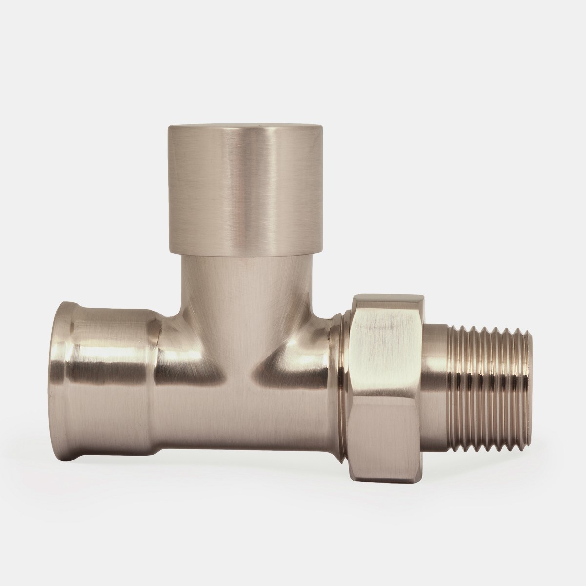 ½" Niva FIP Straight Lockshield in Satin Nickel