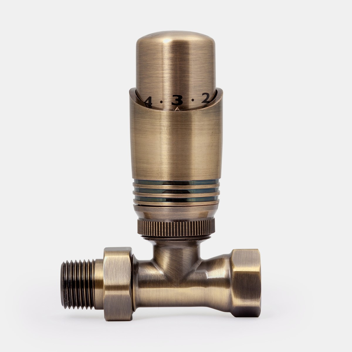 ½" Niva FIP Straight TRV in Antique Brass