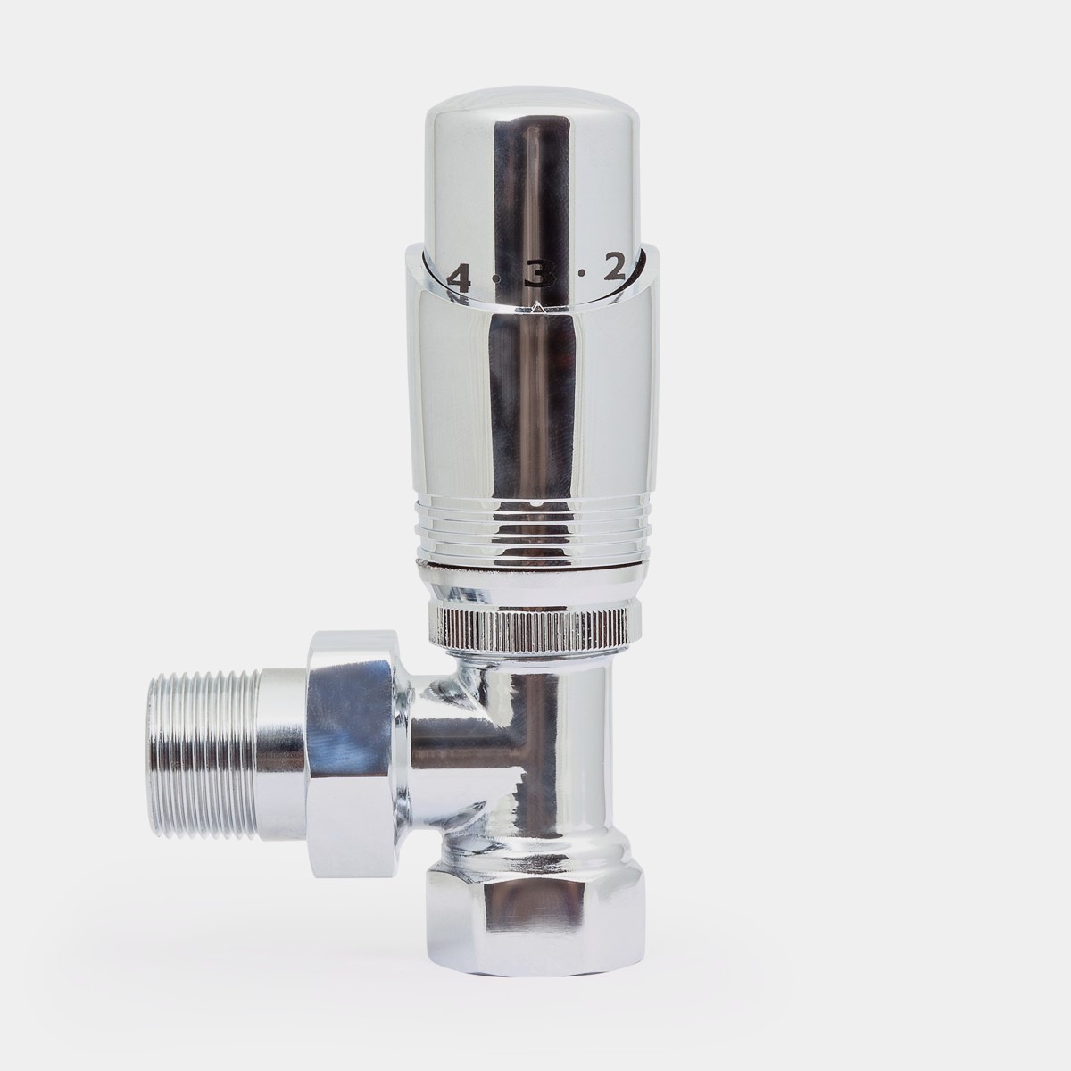 ¾" Niva FIP Angled TRV in Chrome