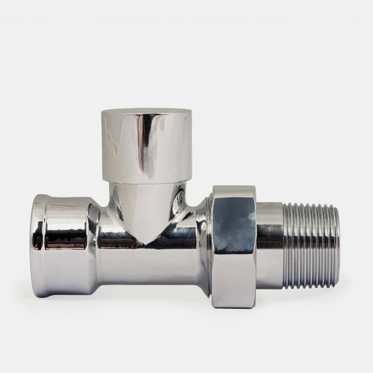 ¾" Niva FIP Straight Lockshield in Chrome