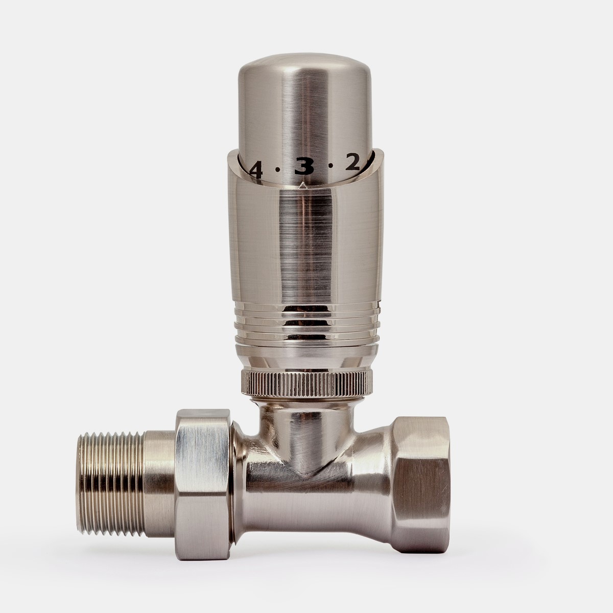 ¾" Niva FIP Straight TRV in Satin Nickel