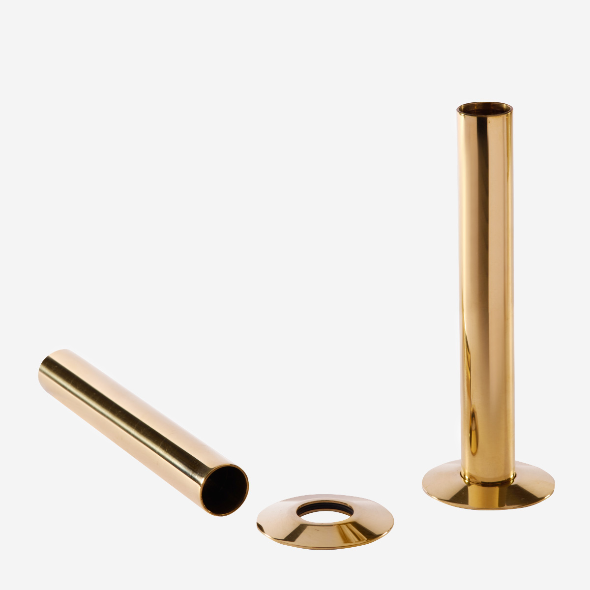 130mm Shrouds & Base Plates - Unlacquered Brass