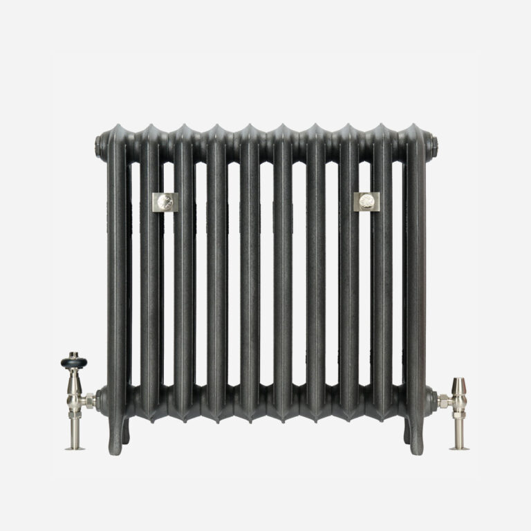 Emmeline III 27" cast iron radiator in black iron finish