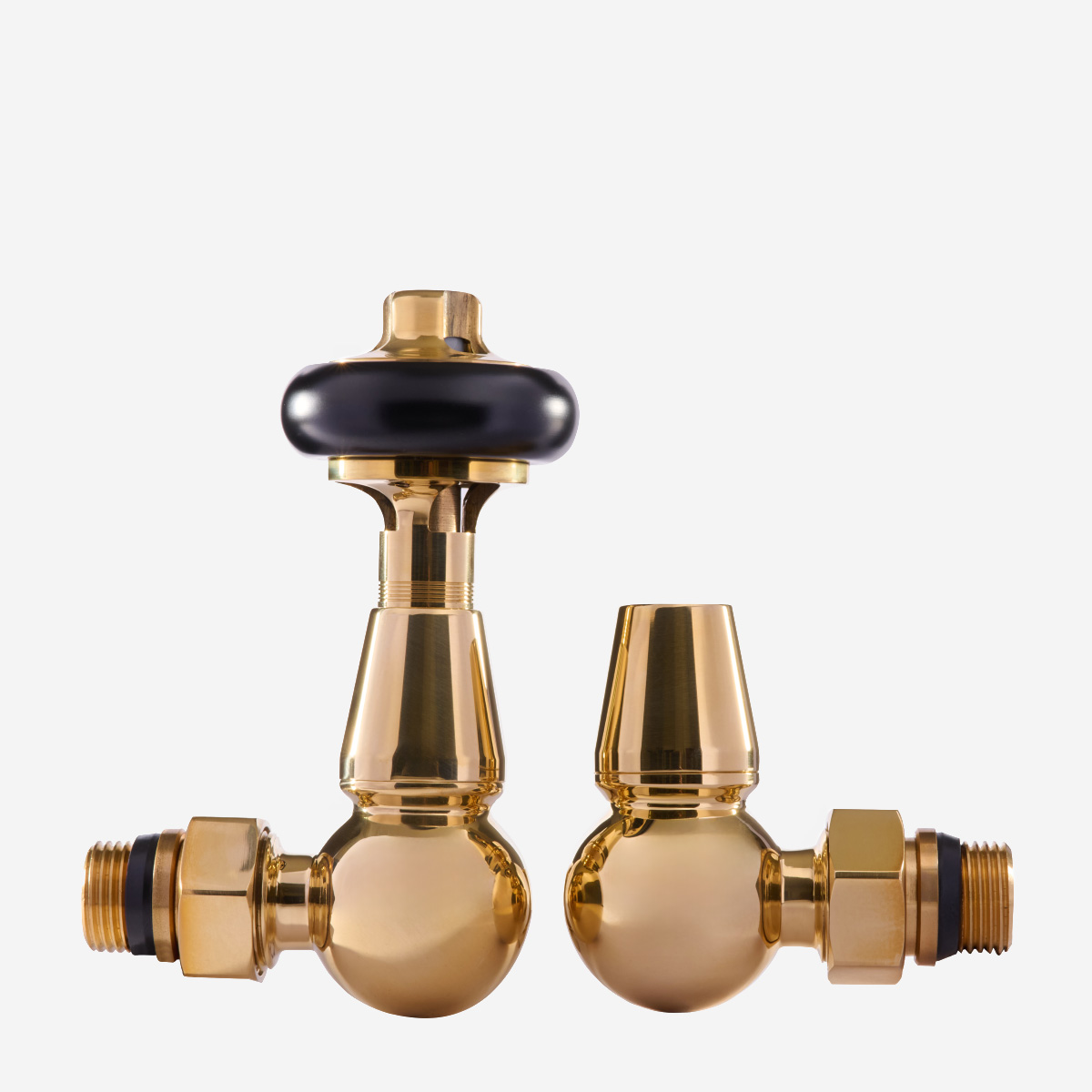 Windsor Corner TRV - Unlacquered Brass