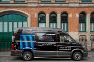 Cast iron radiator mobile showroom