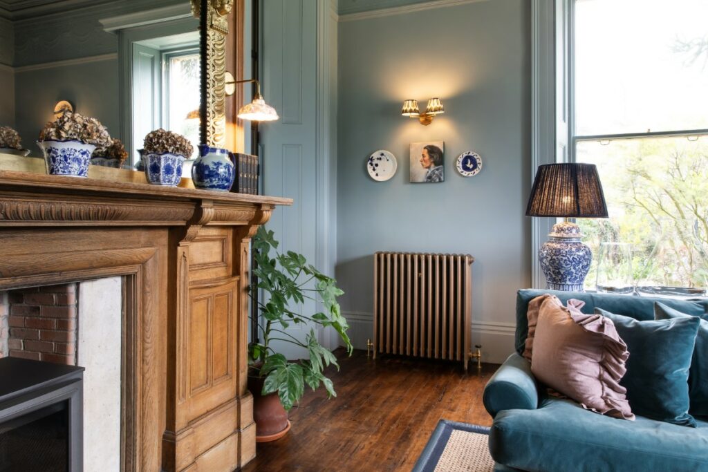 Custom Cast Iron Radiator by Castrads in RAL Bronze