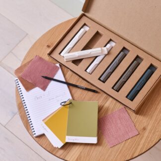 Cast iron radiator colour samples for white and grey finishes
