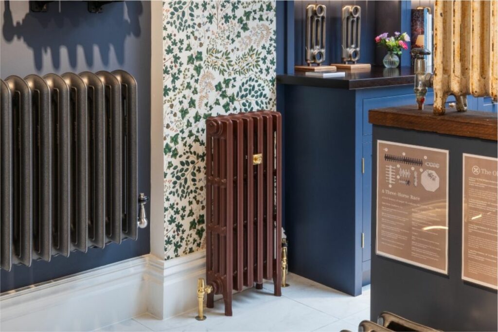Antique cast iron radiator at castrads fulham road