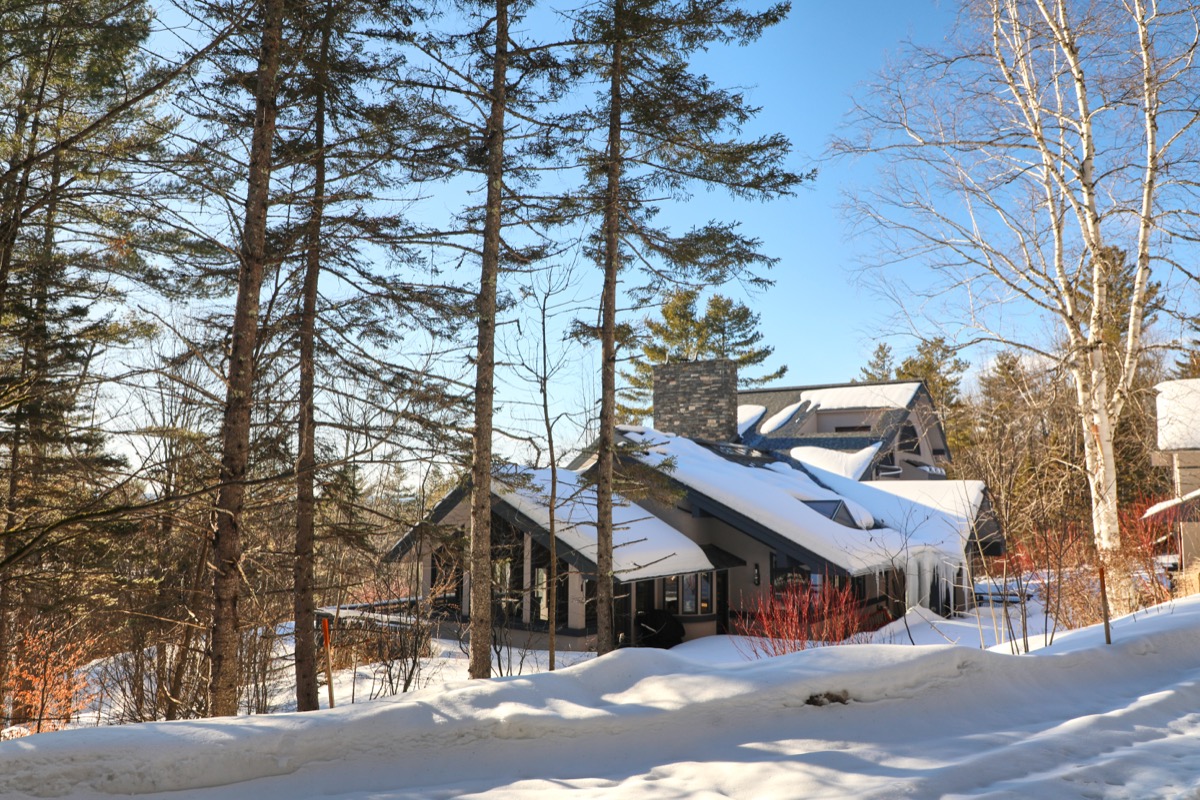 Winter landscape surrounding Hillside Farmhouse, Shrewsbury, Vermont