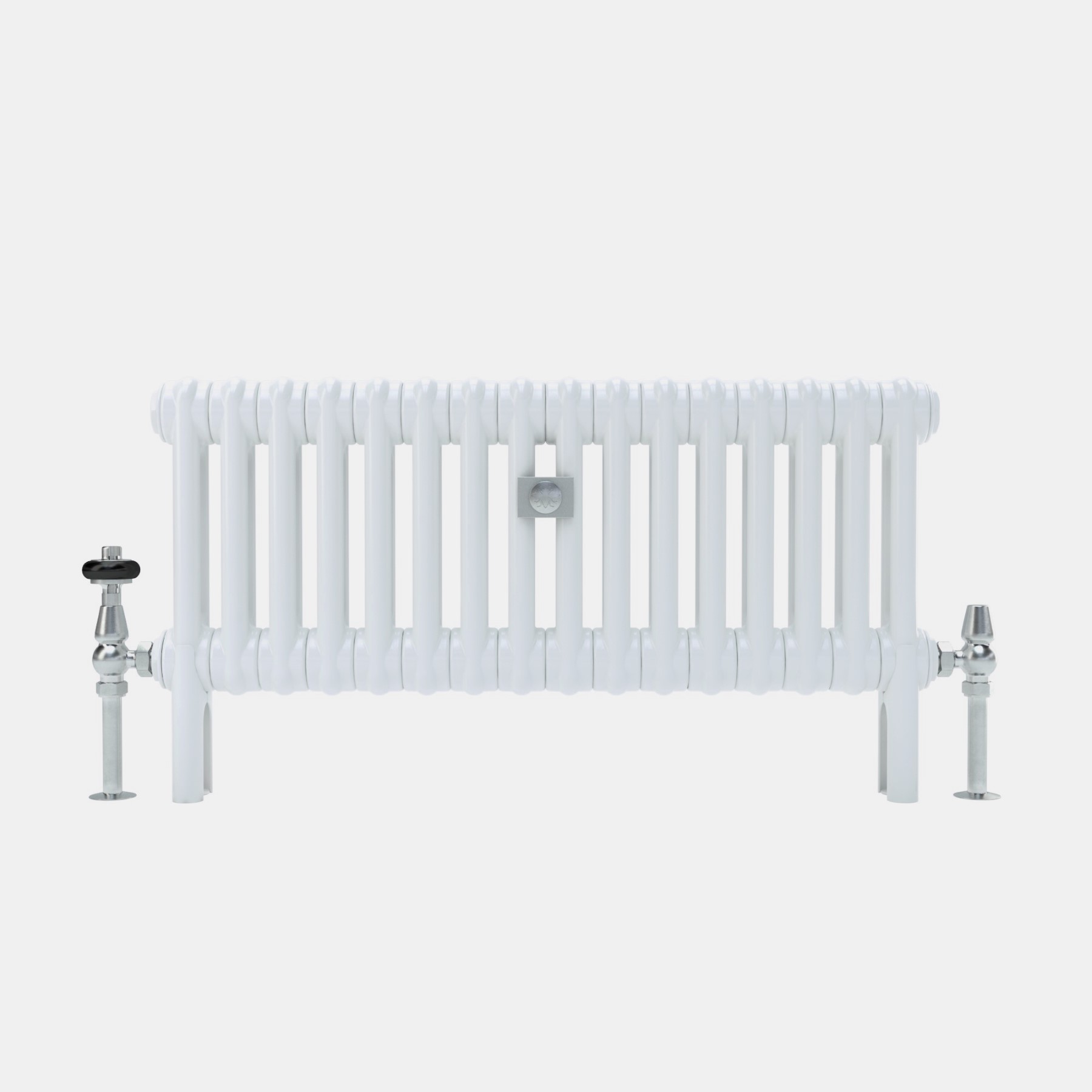 Florence 2 column 300mm curved steel column radiator